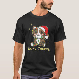 Katze Weihnachten Tiere Niedliche Katzen Meowy Cat T-Shirt