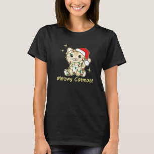 Katze Weihnachten Tiere Niedliche Katzen Meowy Cat T-Shirt