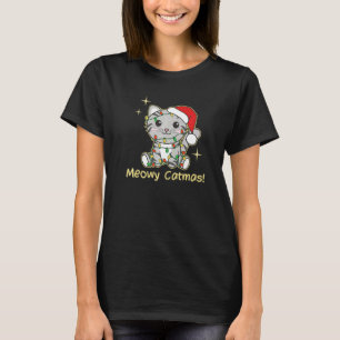 Katze Weihnachten Tiere Niedliche Katzen Meowy Cat T-Shirt