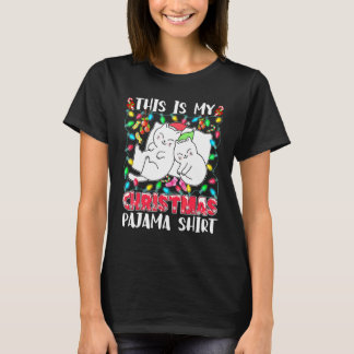 Katze  Weihnachtslichter Das ist mein Weihnachts-S T-Shirt