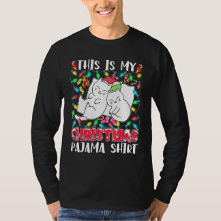 Katze  Weihnachtslichter Das ist mein Weihnachts-S T-Shirt