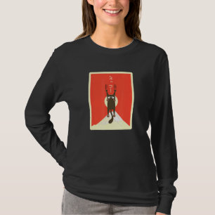 Katze weint Landschaft Mt Fuji Hintergrund Japanis T-Shirt