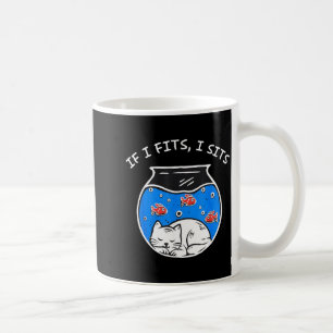 Katze Wenn es passt sitze ich Kaffeetasse