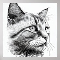 Katze Wildtiere Natur Tierbilder Zeichnend Kunst