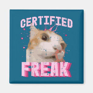 Katze zertifizierter Freak lustiger Spruch Kitten  Magnet
