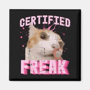 Katze zertifizierter Freak Lustiger Spruch Kitten Magnet