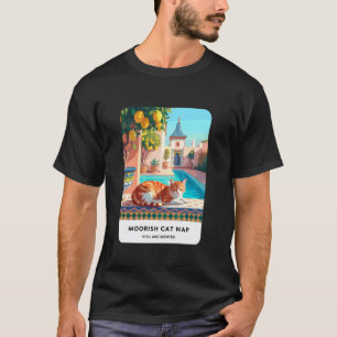 Katze Zitrone Marokkanischer Hofpool Entspannen Be T-Shirt