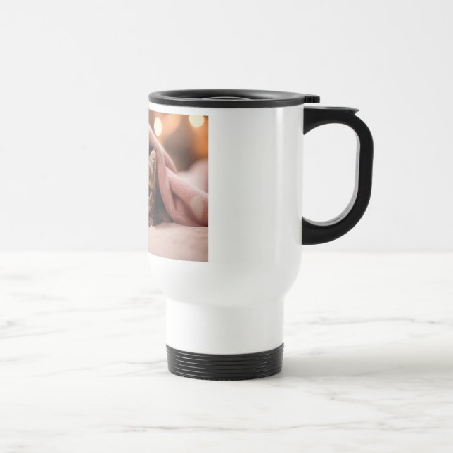 Katze zuerst, Kaffee zweitens Reisebecher (Rechts)