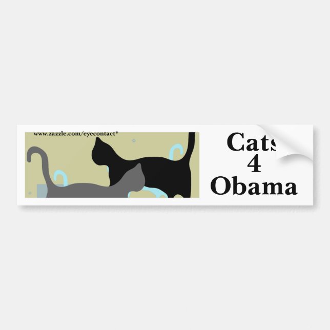 Katzen4 Obama-Autoaufkleber Autoaufkleber (Vorne)