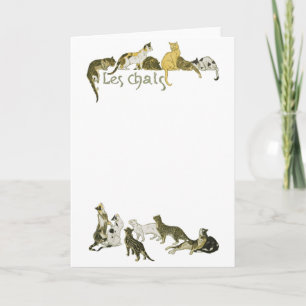 Katzen, Alexandre Steinlen Karte