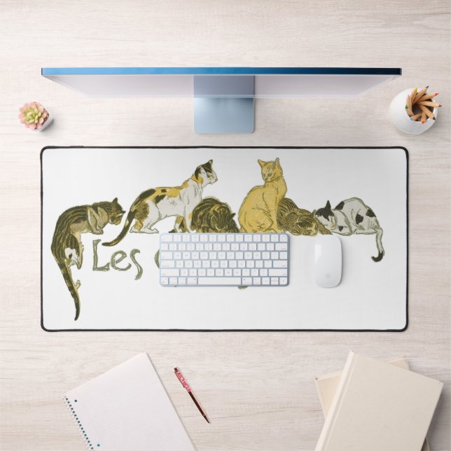 Katzen, Alexandre Steinlen Schreibtischunterlage (Büro 1)