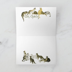 Katzen, Alexandre SteinlenCats, Alexandre Steinlen Karte