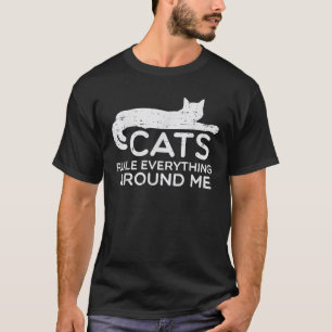 Katzen Alles rund um mich Funny Fur Mama Vater Män T-Shirt