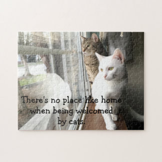 Katzen am Fenster Puzzle