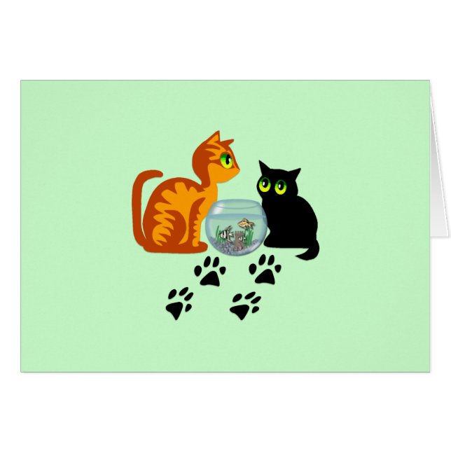 Katzen am Spiel (Vorderseite (Horizontal))