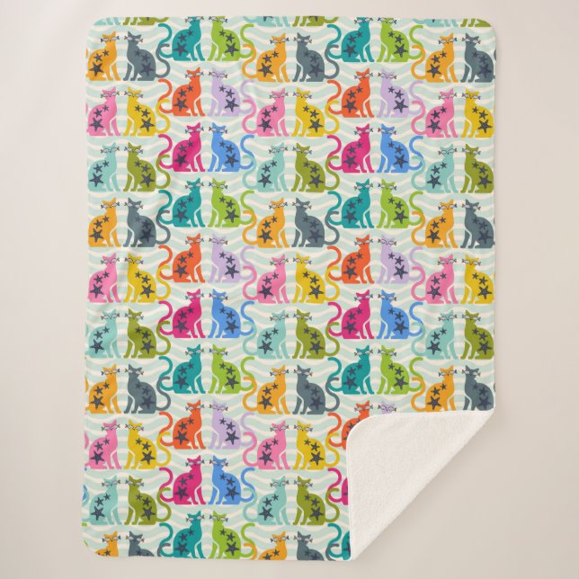 Katzen am Strand Sherpadecke (Vorderseite)