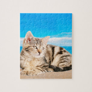 Katzen am Strand von Tropical Island Puzzle