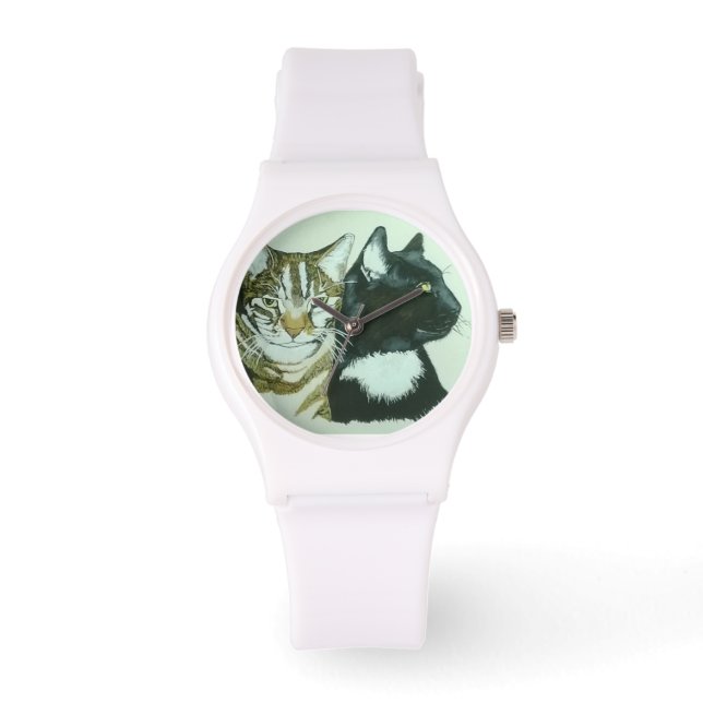 Katzen Armbanduhr (Vorderseite)