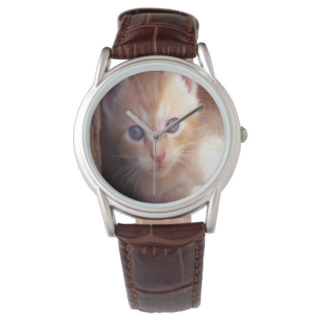 Katzen Armbanduhr (Vorderseite)