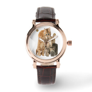 Katzen Armbanduhr