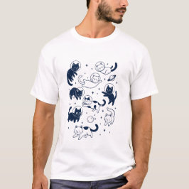 Katzen-Astronauten T-Shirt