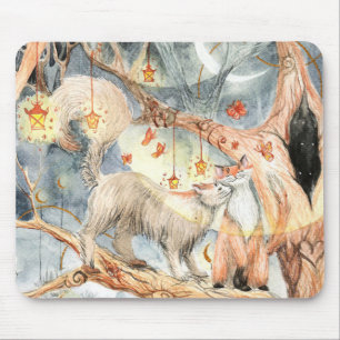 Katzen auf dem Baum Mousepad