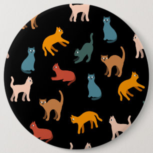 Katzen auf dem Schwarzen Button