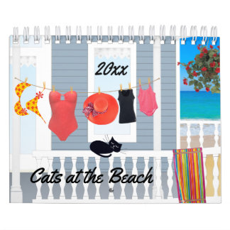 Katzen auf dem Strand-Kalender Kalender
