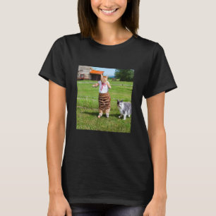 Katzen auf einem Bauernhof Niedliche Vintage Kätzc T-Shirt