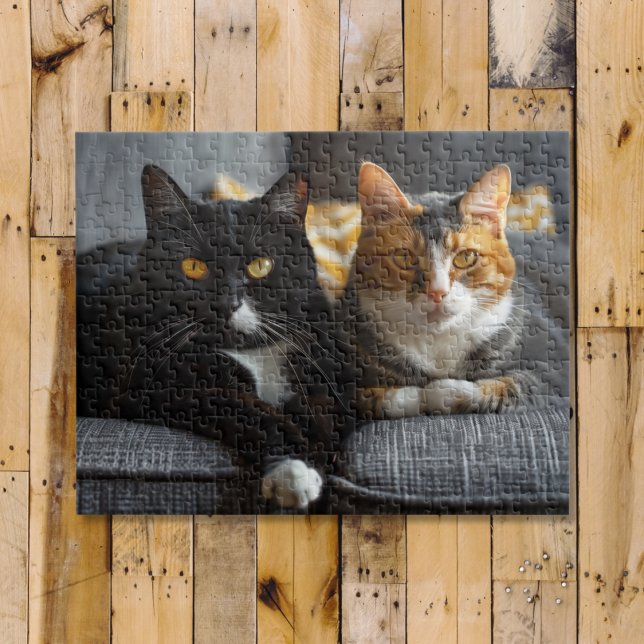 Katzen auf einem Sofa Puzzle (Von Creator hochgeladen)