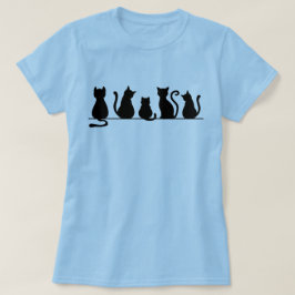 Katzen auf Linie T-Shirt