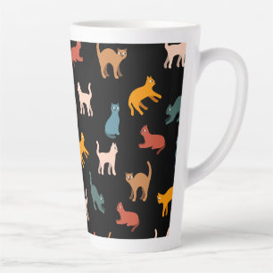 Katzen auf schwarz milchtasse