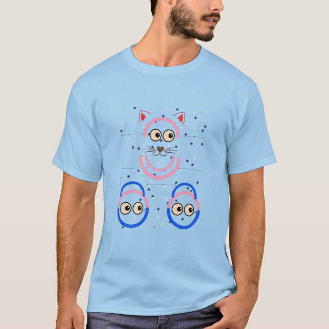 Katzen Augen T - Shirt (Vorderseite)