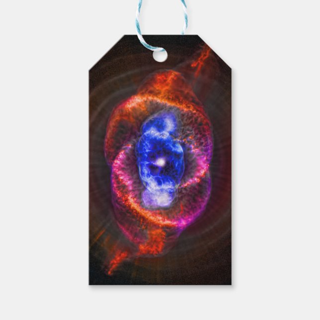 Katzen Augennebel Außenraumbild Geschenkanhänger (Vorderseite)