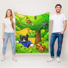 Katzen ausblenden fleecedecke