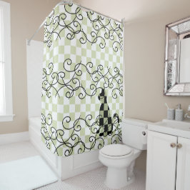 Katzen-Badezimmer-Dekor-Duschvorhänge CricketDiane Duschvorhang