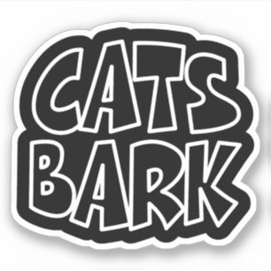 Katzen Bark Aufkleber