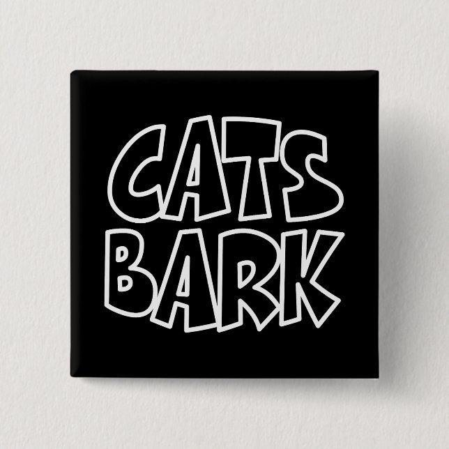Katzen Bark Button (Vorderseite)