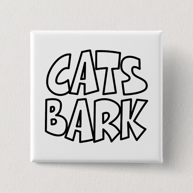 Katzen Bark Button (Vorderseite)
