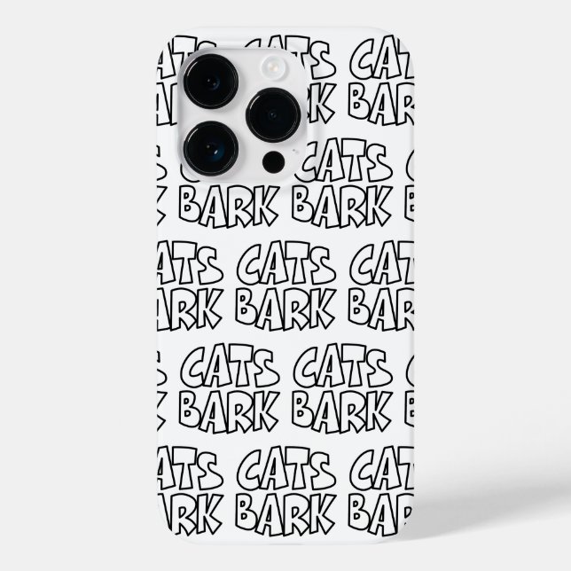 Katzen Bark Case-Mate iPhone Hülle (Rückseite)
