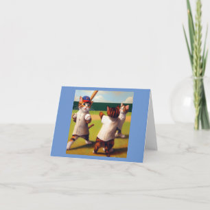 Katzen Baseball Karte