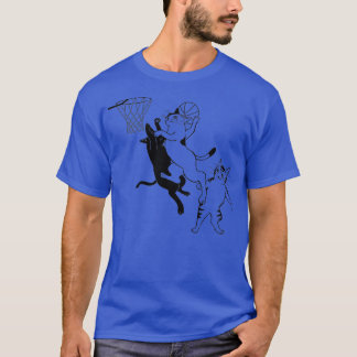 Katzen Basketball spielen T-Shirt