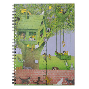 Katzen-Baum-Haus Notizblock