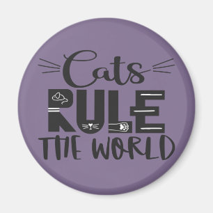 Katzen beherrschen die trendigen Plakatflüster der Magnet