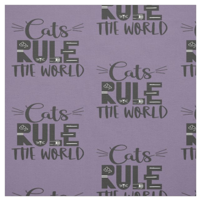 Katzen beherrschen die trendigen Plakatflüster der Stoff (Muster)