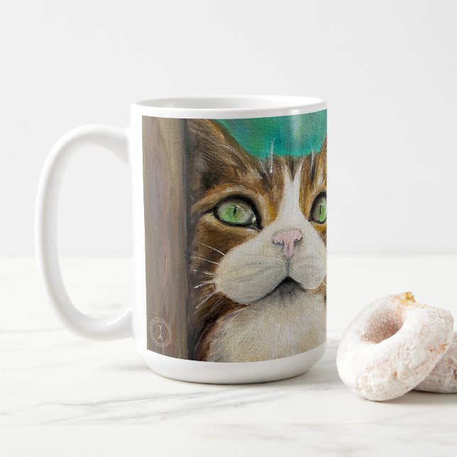 Katzen beherrschen die Welt Tasse  (Mit Donut)