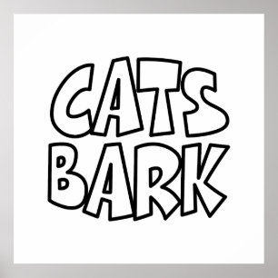 Katzen bellen poster
