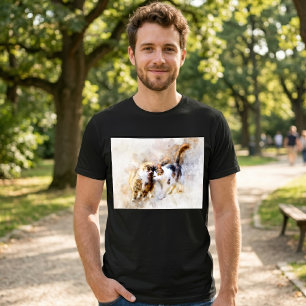 Katzen beste Freunde für immer Wasserfarbe T-Shirt