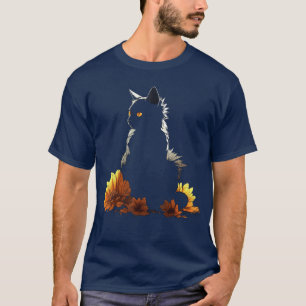 Katzen Blumen Kunstwerk Katzenmotiv Tier vintage T-Shirt