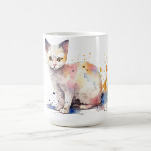 Katzen-Blumen-Tasse Kaffeetasse